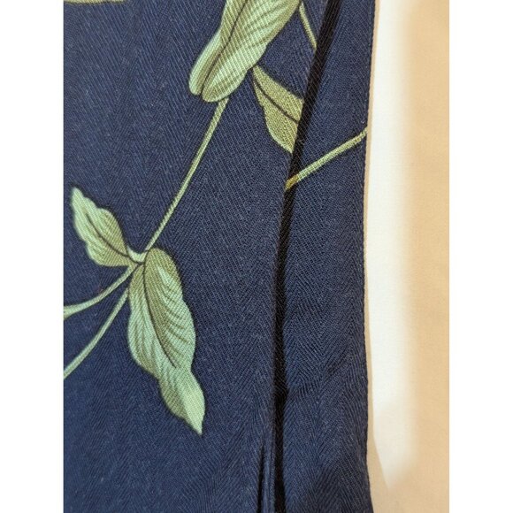 Caribbean Joe Womens XL Tropical Navy Sleeveless Floral Sundress 100% Rayon - Picture 2 of 6